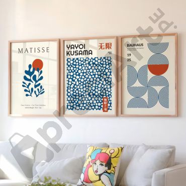 Cuadros Decorativos - Arte Editorial - Set de 3