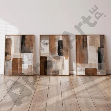 Cuadros Abstractos - Fragmentos de Tierra - Set de 3