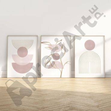 Cuadros de Arte Bohemio - Sueños Pastel - Set de 3