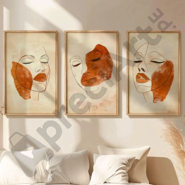 Cuadros Decorativos - Rostros de Otoño - Set de 3