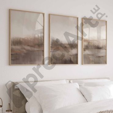Cuadros Abstractos - Cumbres en Capas - Set de 3