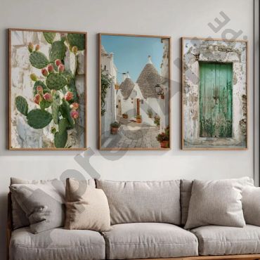 Cuadros Decorativos - Jardines de Provenza - Set de 3