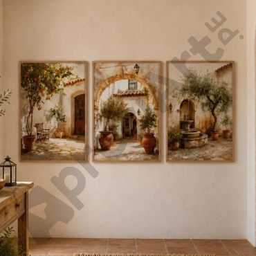Cuadros Decorativos - Refugio Toscano - Set de 3