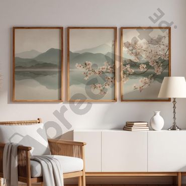 Cuadros Japoneses - Valle Japonés - Set de 3