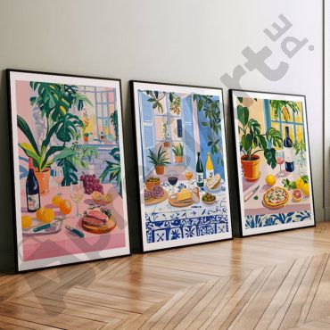 Cuadros para Comedor - Jardín Mediterráneo