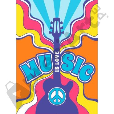 Póster Aesthetic - Música, Pasión y Amor