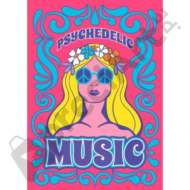 Póster Aesthetic - Música Psicodélica
