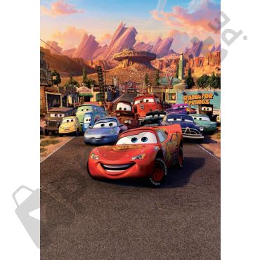 Póster de Cars - Rayo Mcqueen en radiador spring