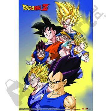 Pósters de Dragon Ball - Fases de Goku y Vegeta