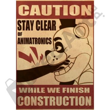 Póster de Five Nights at Freddy's - Caution