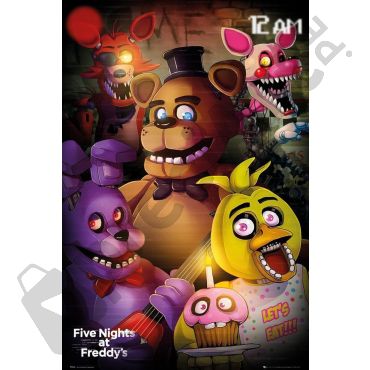 Póster de Five Nights at Freddy's - FNAF Cartoon