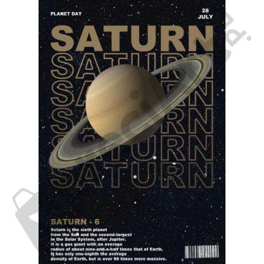 Pósters Aesthetic - Saturn 6