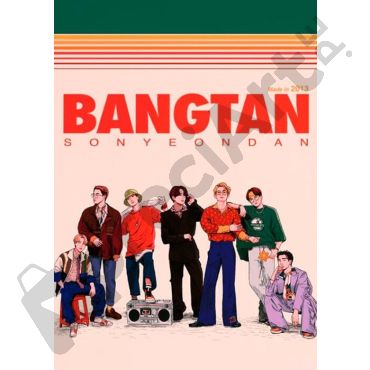 Pósters de BTS - BTS Retro Art