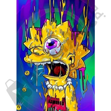 Pósters de los Simpsons - Lisa psicodélico