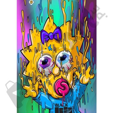 Pósters de los Simpsons - Maggie psicodélico