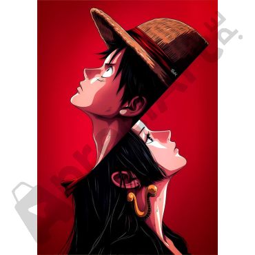Pósters de One Piece - Luffy y Boa