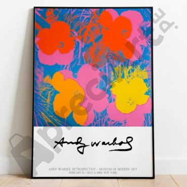 Cuadros de Famosos - Flores Abstractas de Andy Warhol