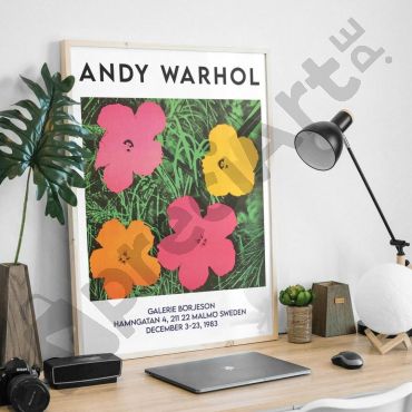 Cuadros de Famosos - Flores de Andy Warhol