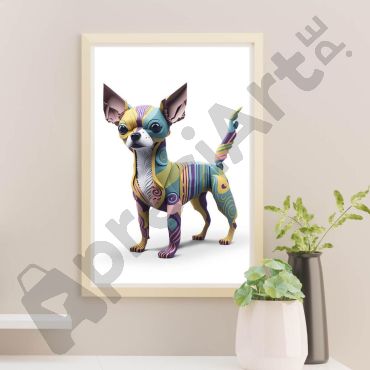 Cuadros de animales:  Perro en Miniatura