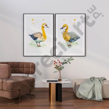 Cuadros de aves: Patos Clásicos - Set de 2
