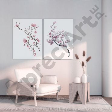 Cuadros de Flores - Flor de Cerezos - Set de 2