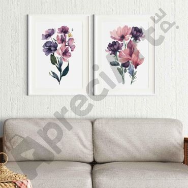 Cuadros de Flores - Floreciendo en Ti - Set de 2
