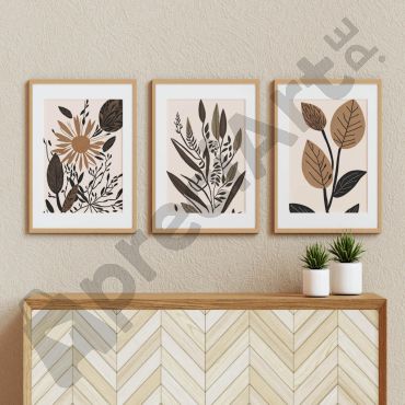 Cuadros de plantas - Arte Botánico - Set de 3