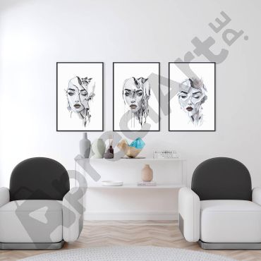 Cuadros Modernos - Mujeres Inspiradoras - Set de 3