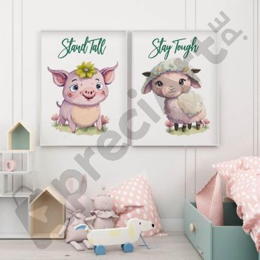 Cuadros para Bebés - Granja Encantada - Set de 2