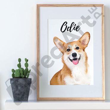 Cuadros Personalizados - Retrato de Perro a partir de una Foto