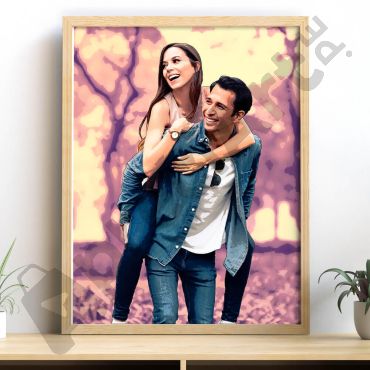 Cuadros Personalizados - Retratos de Parejas Cartoon