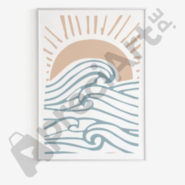 Cuadros de Arte Bohemio - Amanecer en el mar