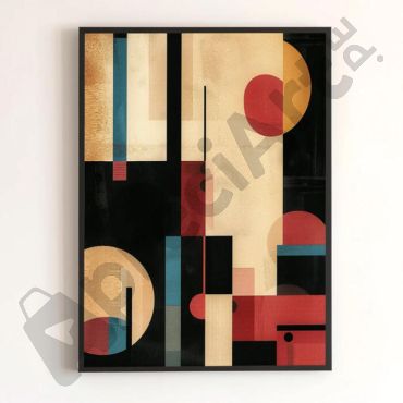cuadro abstracto de bauhaus