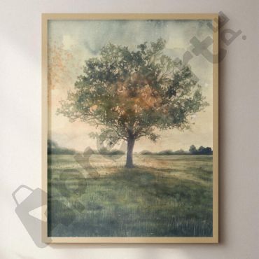 Cuadro de Árbol Solitario