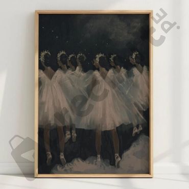 Cuadro de Bailarinas de Noche Estrellada