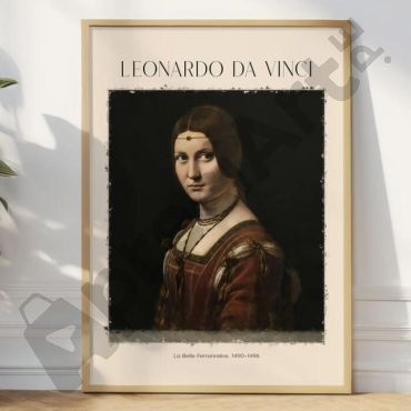 Cuadro de Da Vinci - La Belle Ferronnière