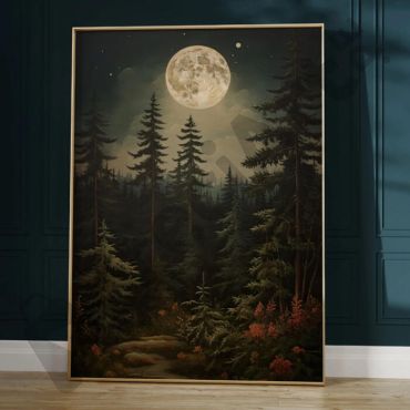 cuadro de el bosque de medianoche