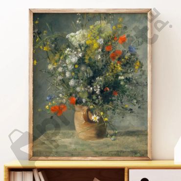 cuadro de pierre auguste renoir jarron de flores