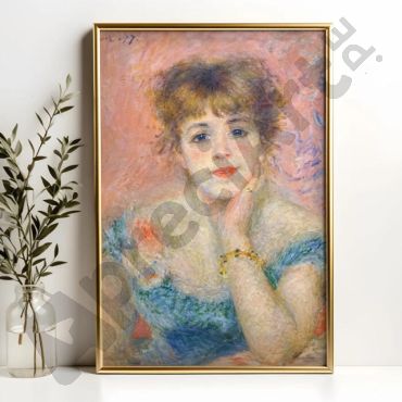 cuadro de pierre auguste renoir jeanne samary con vestido escotado