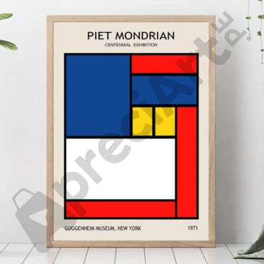 cuadro de piet mondrian arte eclectico