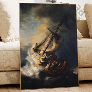 Cuadro de Rembrandt van Rijn - Cristo en la Tormenta en el Mar de Galilea
