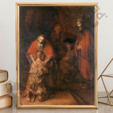 Cuadro de Rembrandt van Rijn - El Regreso del Hijo Pródigo