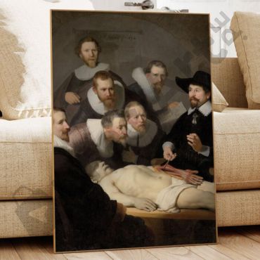 Cuadro de Rembrandt van Rijn - La Lección de Anatomía del Dr. Nicolaes Tulp
