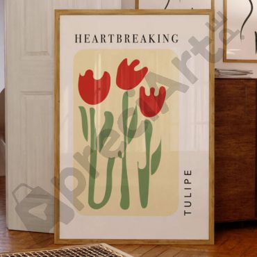 cuadro de tulipanes