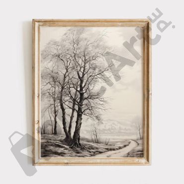 cuadro de un arbol antiguo