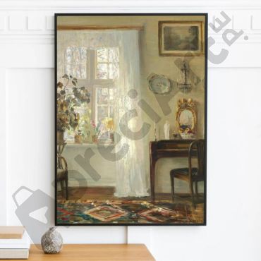 cuadro de una sala de estar antiguo