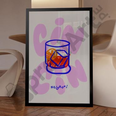 cuadro del coctel negroni