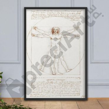 cuadro de da vinci hombre vitruviano