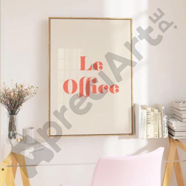 Cuadro Le Office Rosa Rubor
