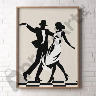 cuadro de pareja bailando
